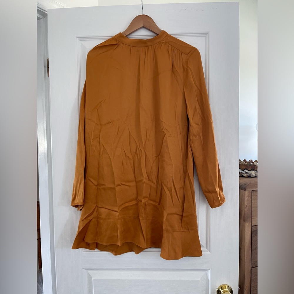Little Moon Silk Dress- Yellow